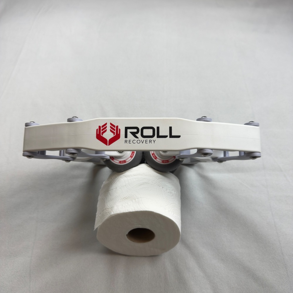 Roll Recovery R8 Deep Tissue Massage Roller White Grey Myofascial Release Tool